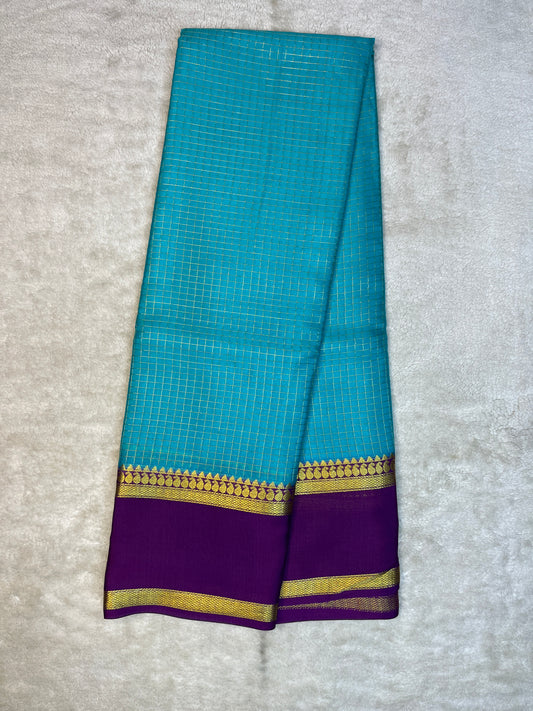 Pure Crepe Mysore Silk Saree-80 GSM(1101805)