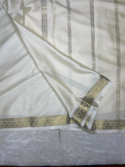 Pure crepe Mysore silk saree-70GSM(16275513)