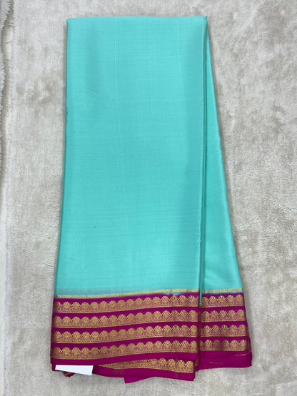Pure Crepe Mysore Silk plain  - 16271501