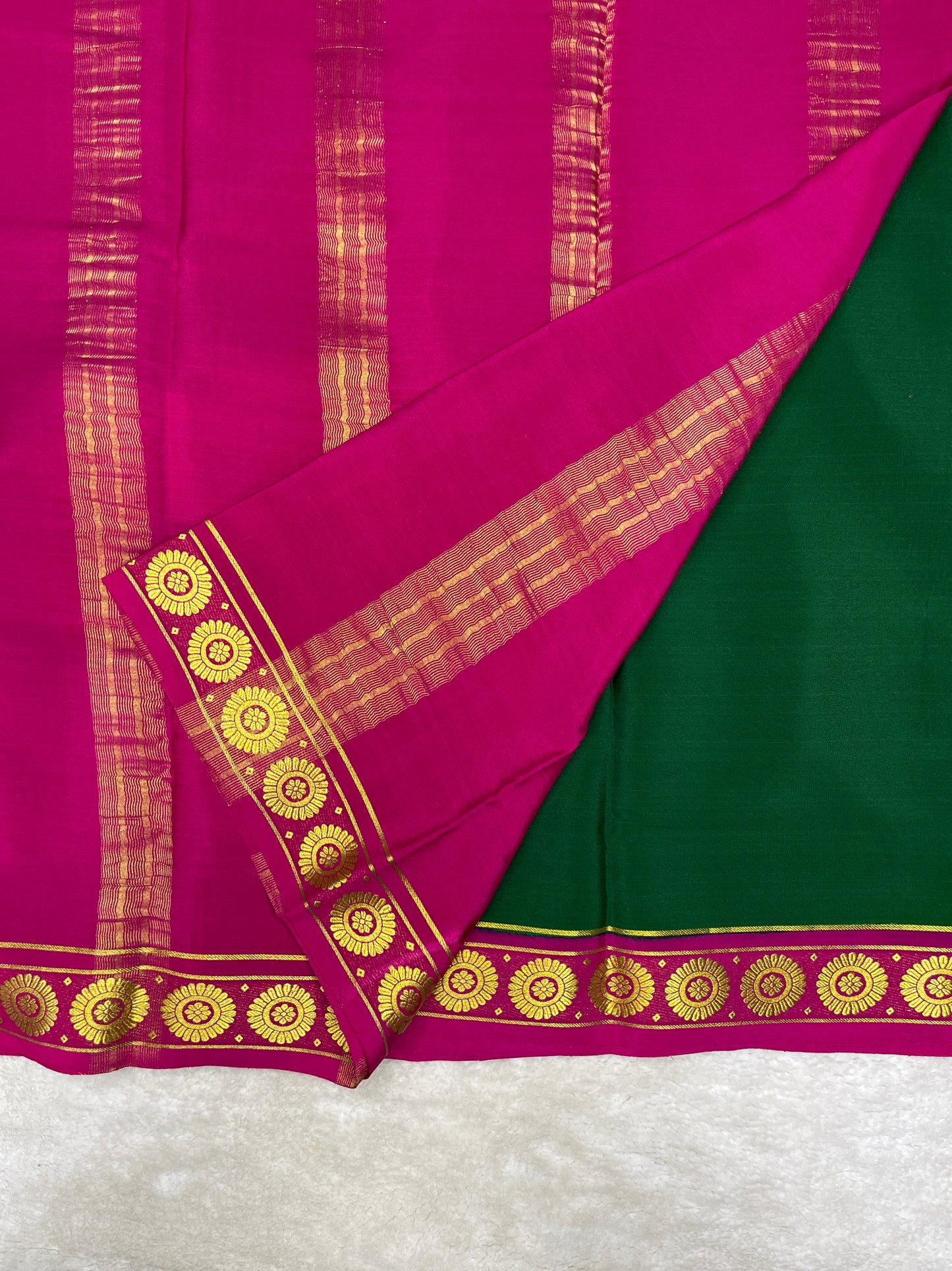 Pure Mysore crepe saree-120 GSM(1104001)