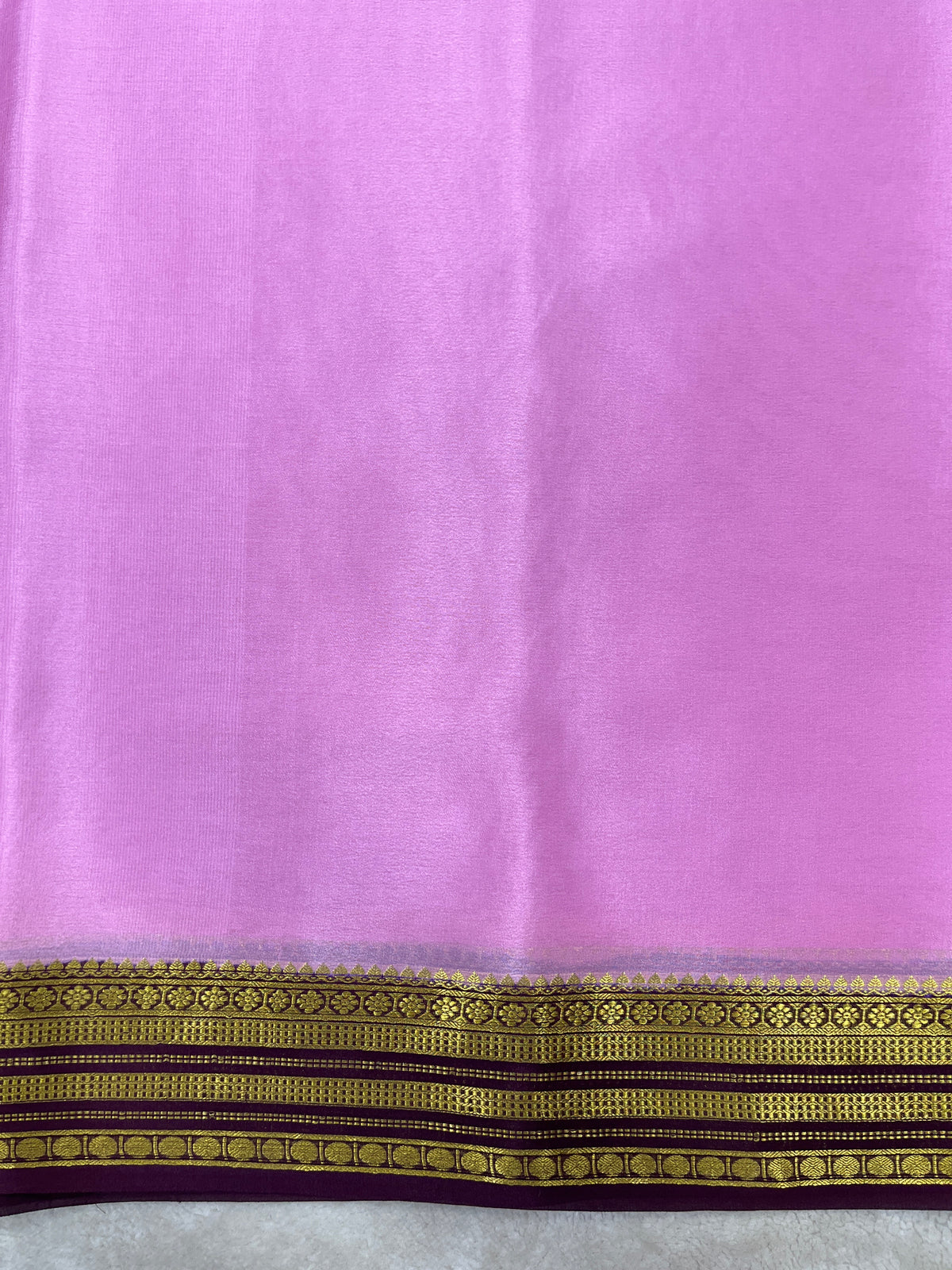 Pure crepe Mysore silk saree 13105585 (70gsm)