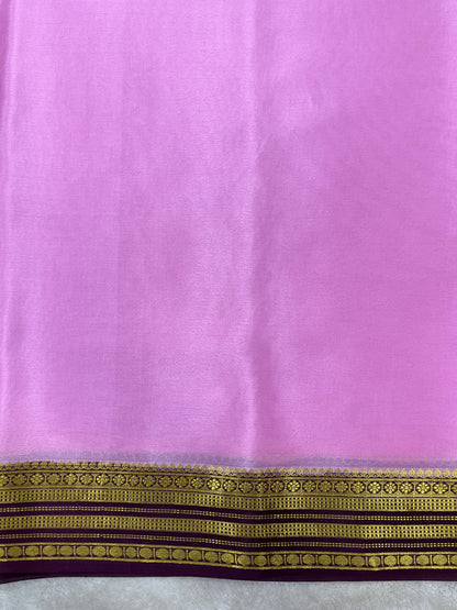 Pure crepe Mysore silk saree 13105585 (70gsm)