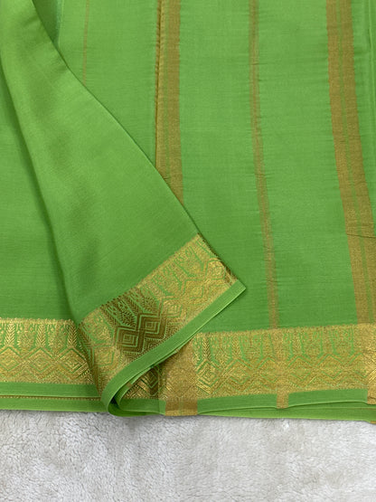 Sliver Based zari Pure Mysore Silk Saree