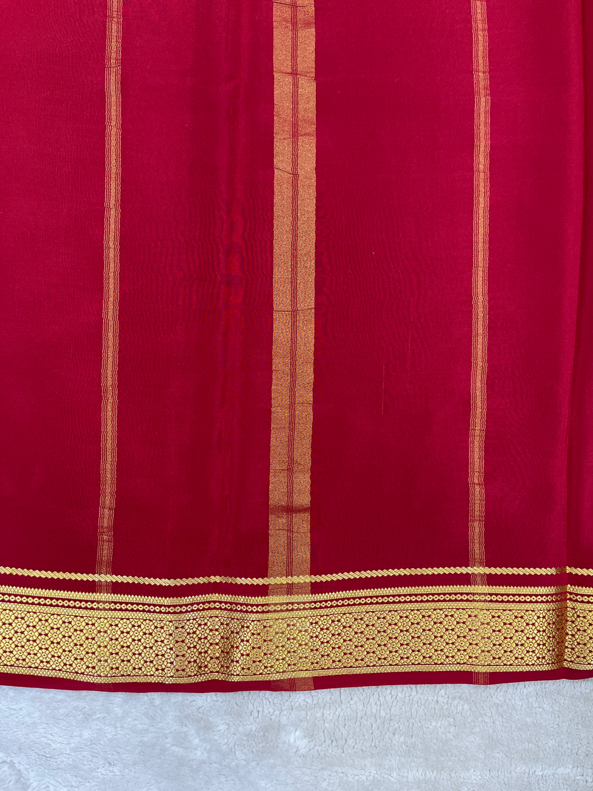Pure Mysore Silk Saree-(1450112)
