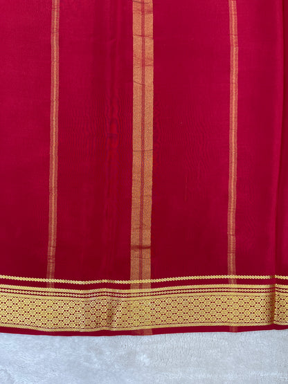 Pure Mysore Silk Saree-(1450112)