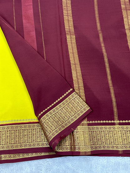 Sliver Based zari Pure Mysore Silk Saree