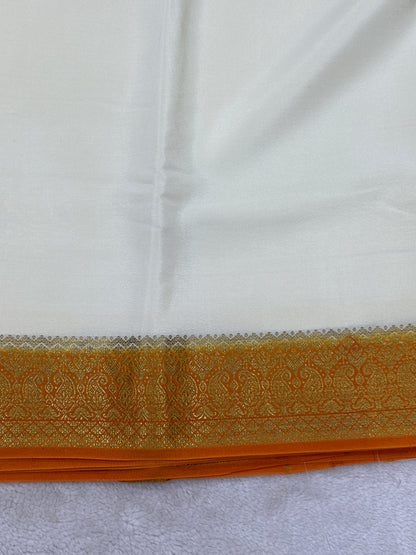 Sliver Based zari Pure Mysore Silk Saree