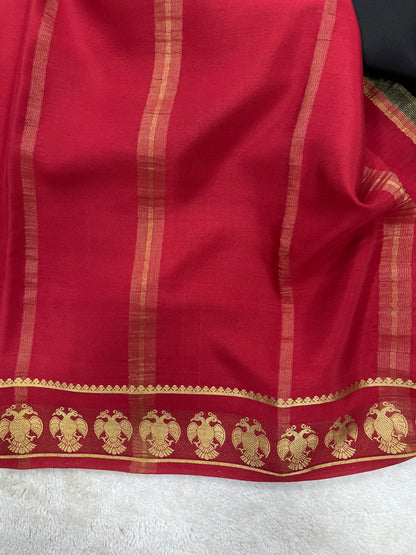 Pure crepe Mysore silk-SVS Garuda(15080805)