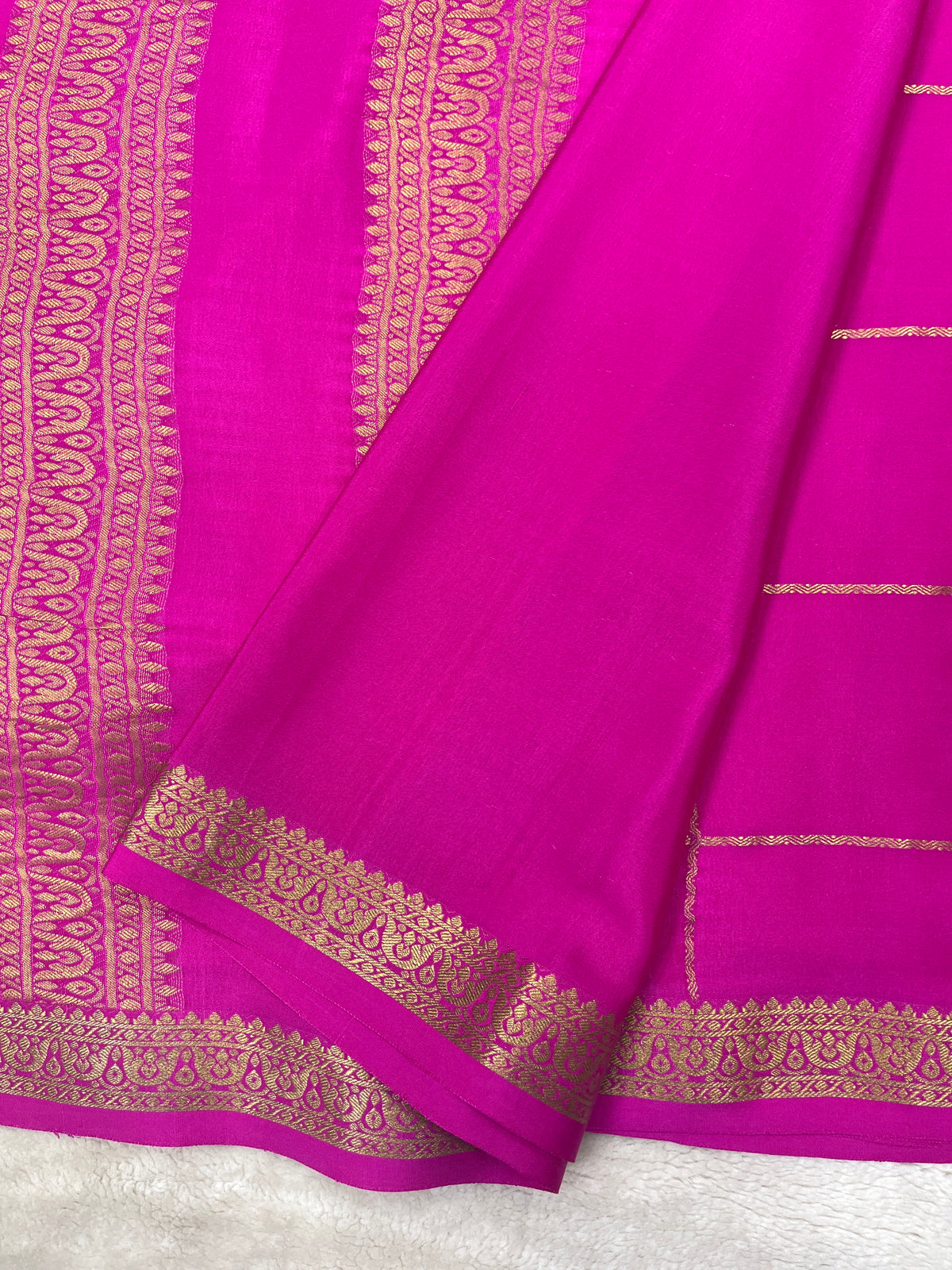 Pure crepe Mysore silk saree 13105584 (100gsm)