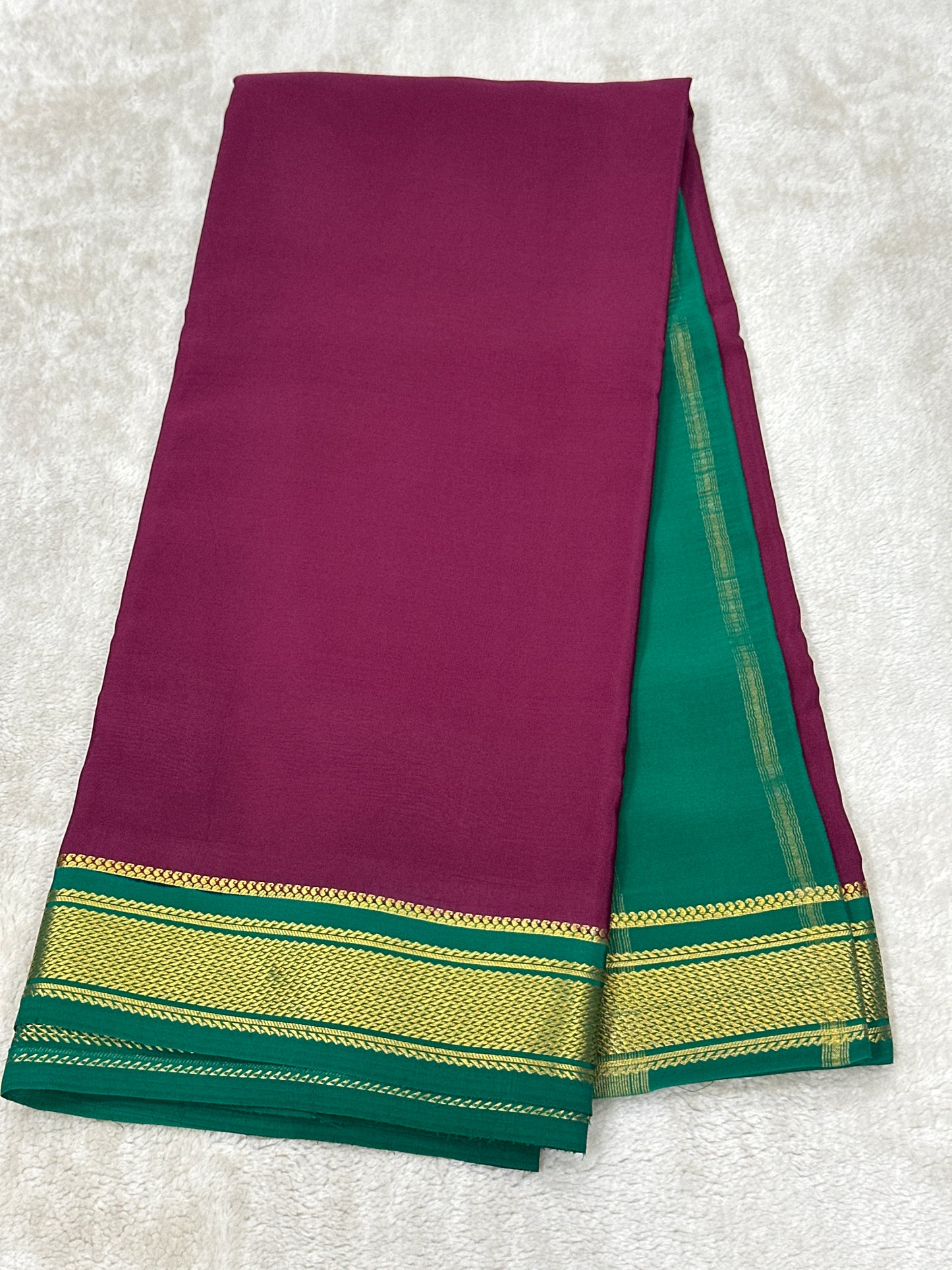 Sliver Based zari Pure Mysore Silk Saree