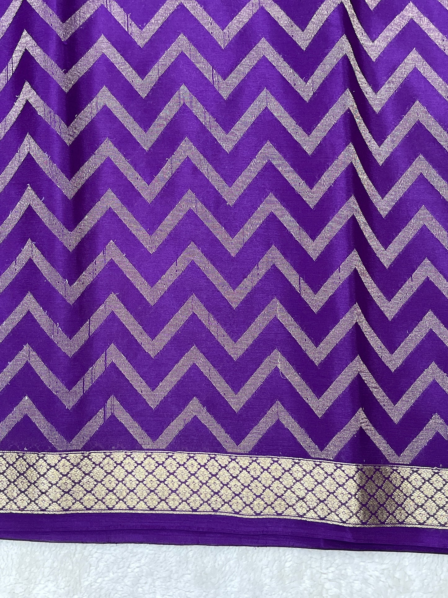 Pure Crepe Mysore Silk brocade - 1145311