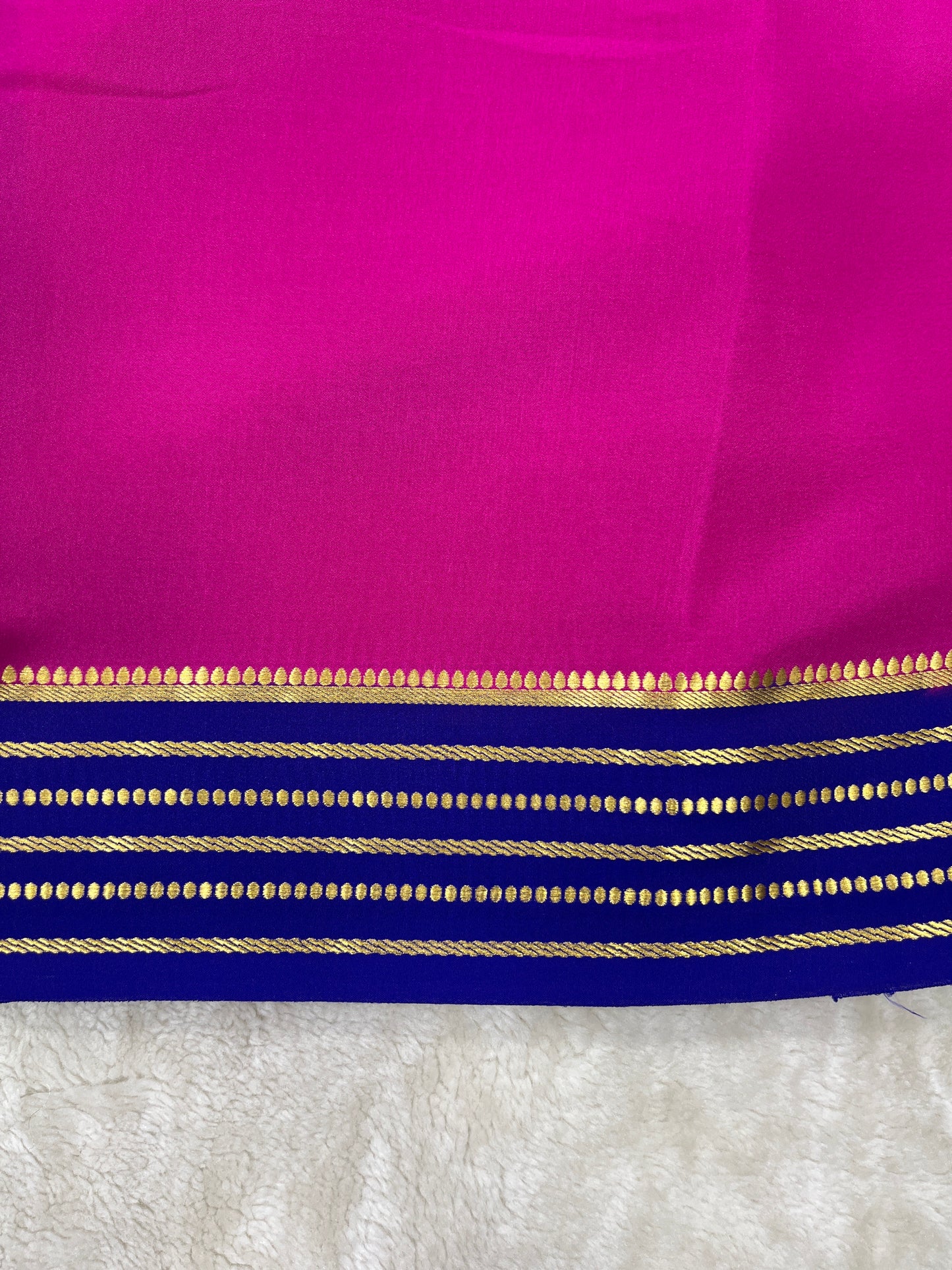 Pure Crepe Mysore Silk Heavy line’s- 131623