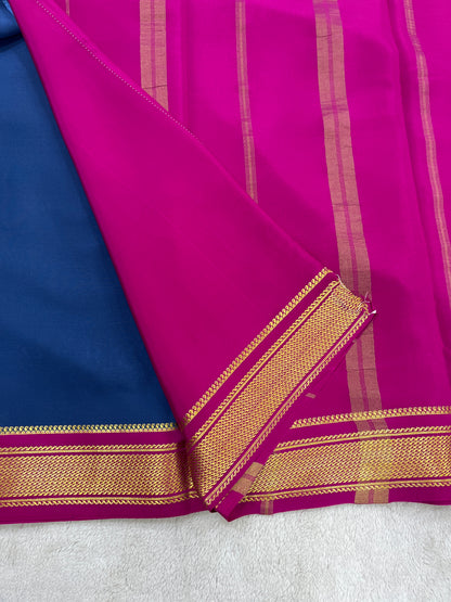 Sliver Based zari Pure Mysore Silk Saree