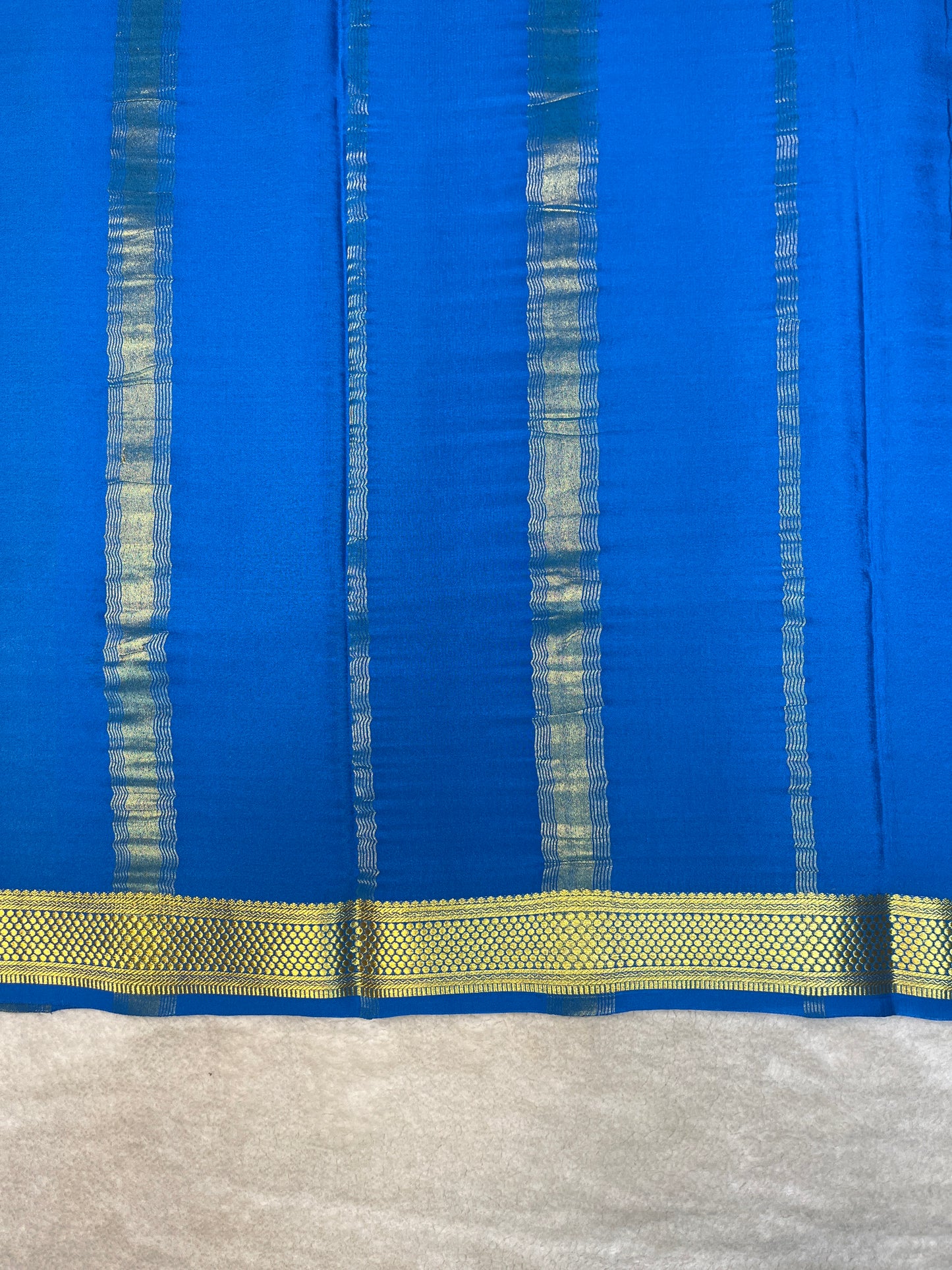Pure Crepe Mysore Silk Saree-110 GSM(1104002)