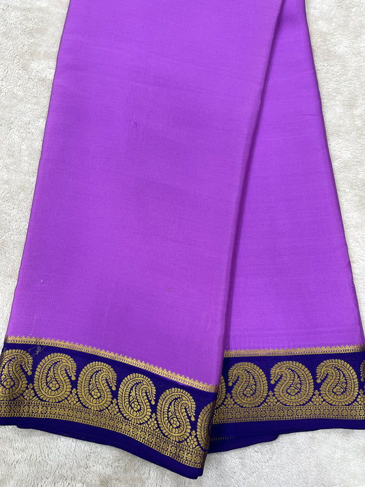 Pure crepe Mysore silk-KSIC Mango(186817)