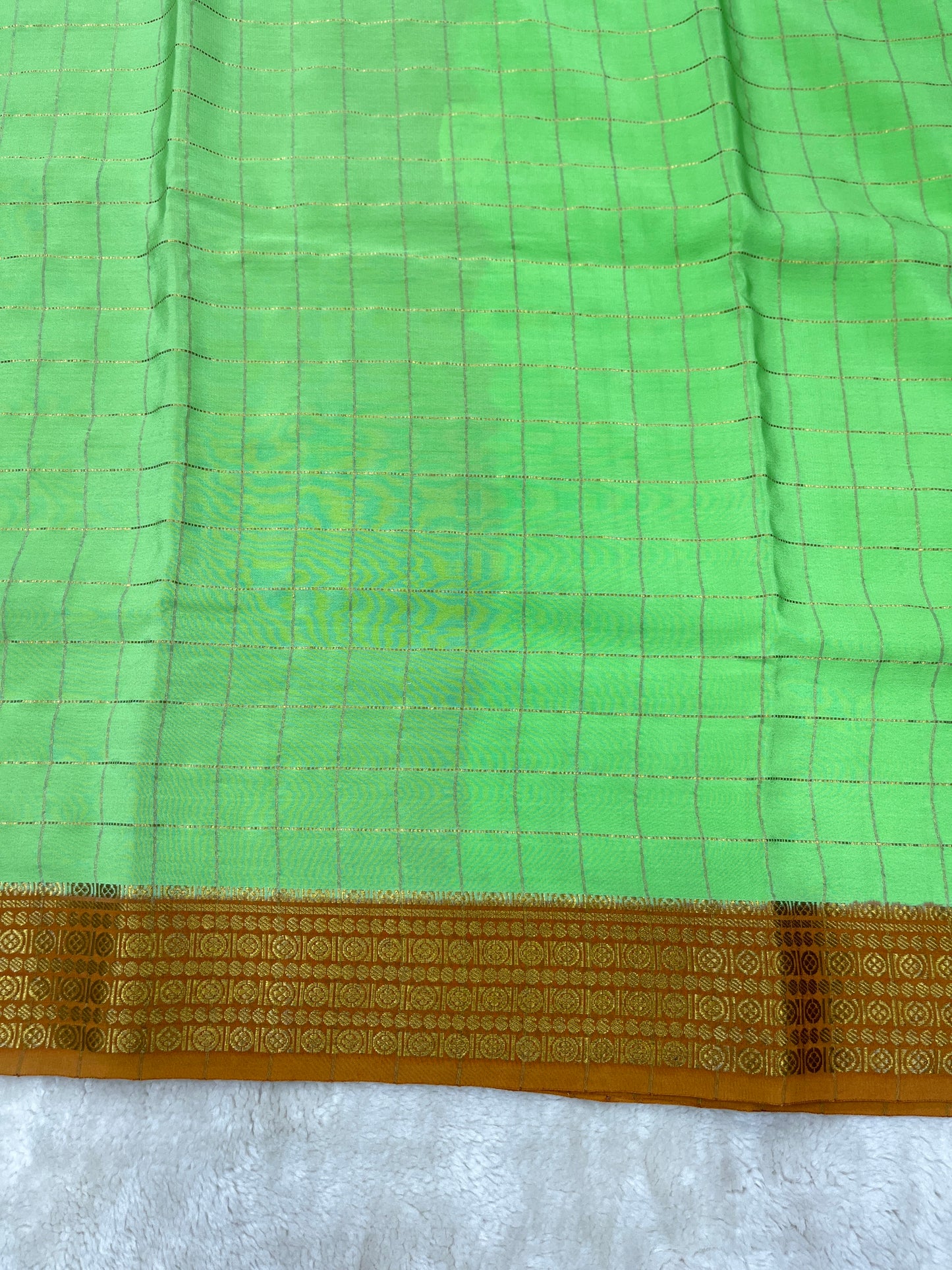 Sliver base zari Mysore silk sarees