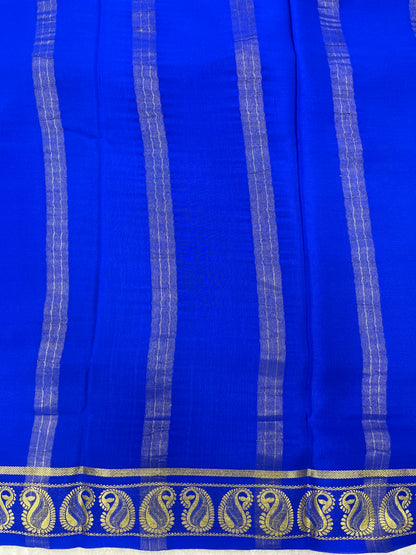 Pure crepe Mysore silk saree-120 Gsm(1104001)