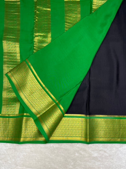 Pure crepe Mysore silk saree-120 GSM(16275403)