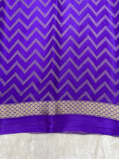 Pure Crepe Mysore Silk brocade - 1145311