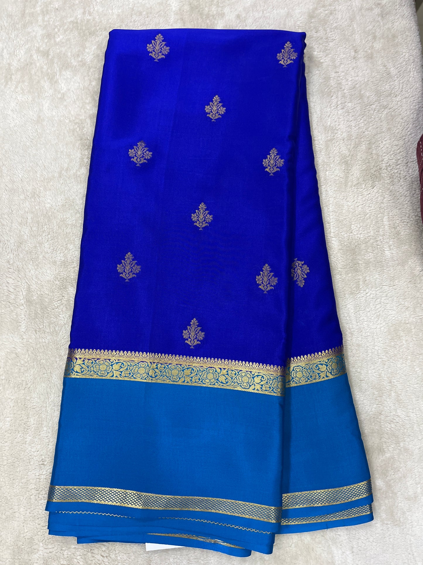 Pure Crepe Mysore Silk Bentex contrast - 2637792