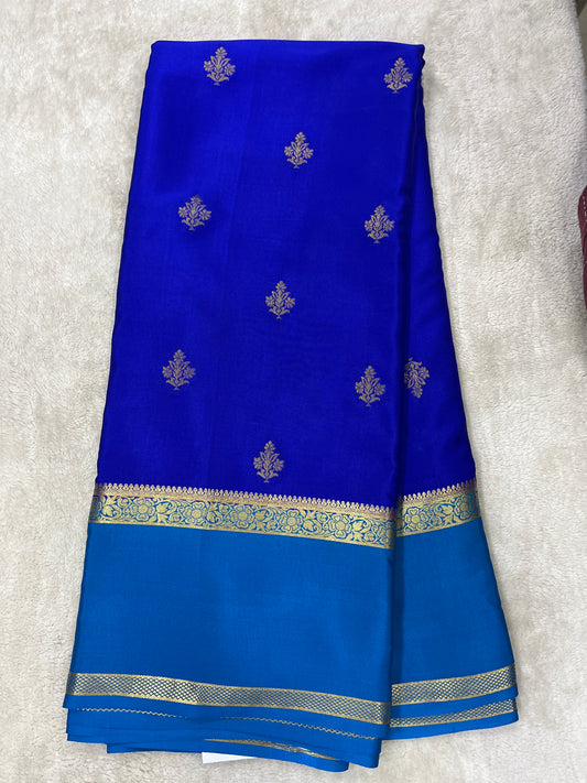 Pure Crepe Mysore Silk Bentex contrast - 2637792