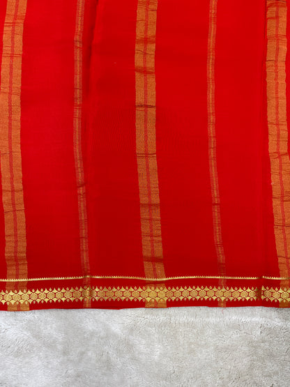 Pure Mysore Silk Saree-(145532)