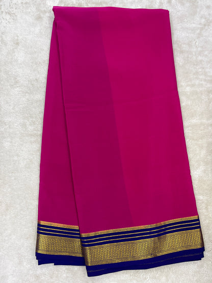Pure Mysore silk saree- (1435776)