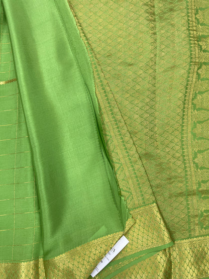 Pure Crepe Mysore Silk Kalanjali checks - 1145308