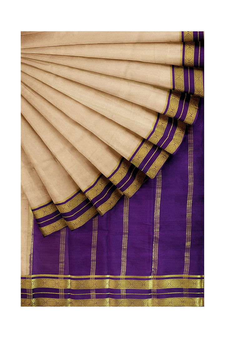 Pure Mysore Crepe Silk Saree | SILK MARK CERTIFIED