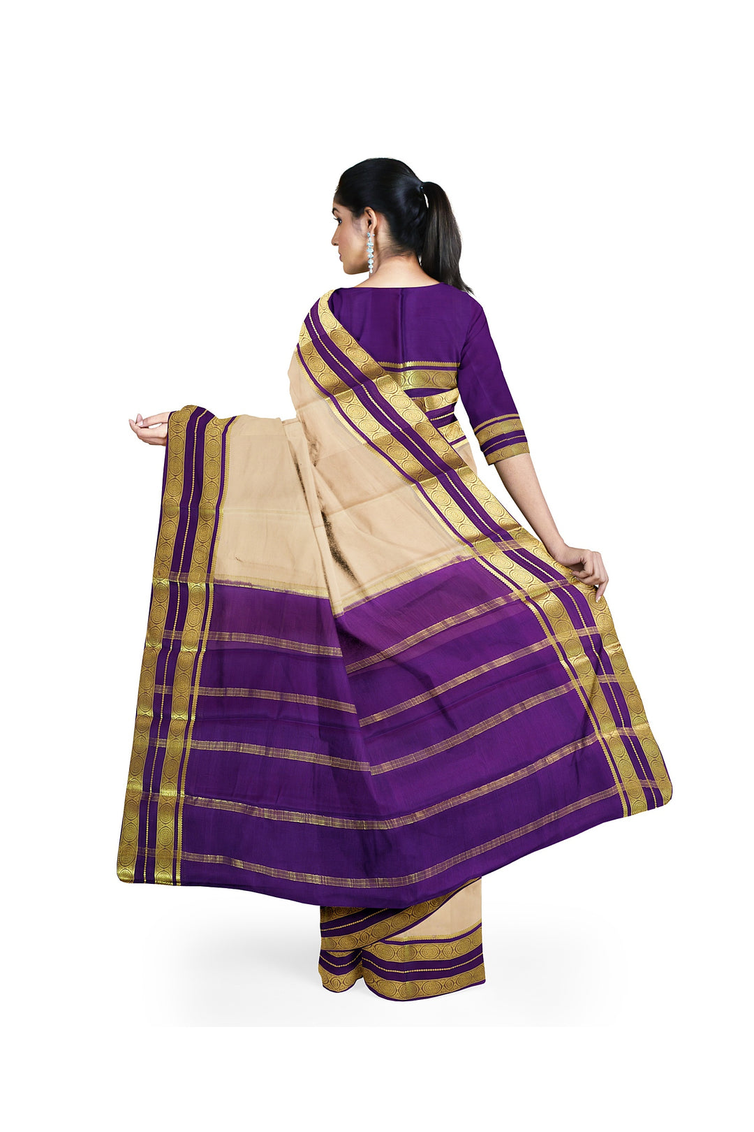 Pure Mysore Crepe Silk Saree | SILK MARK CERTIFIED