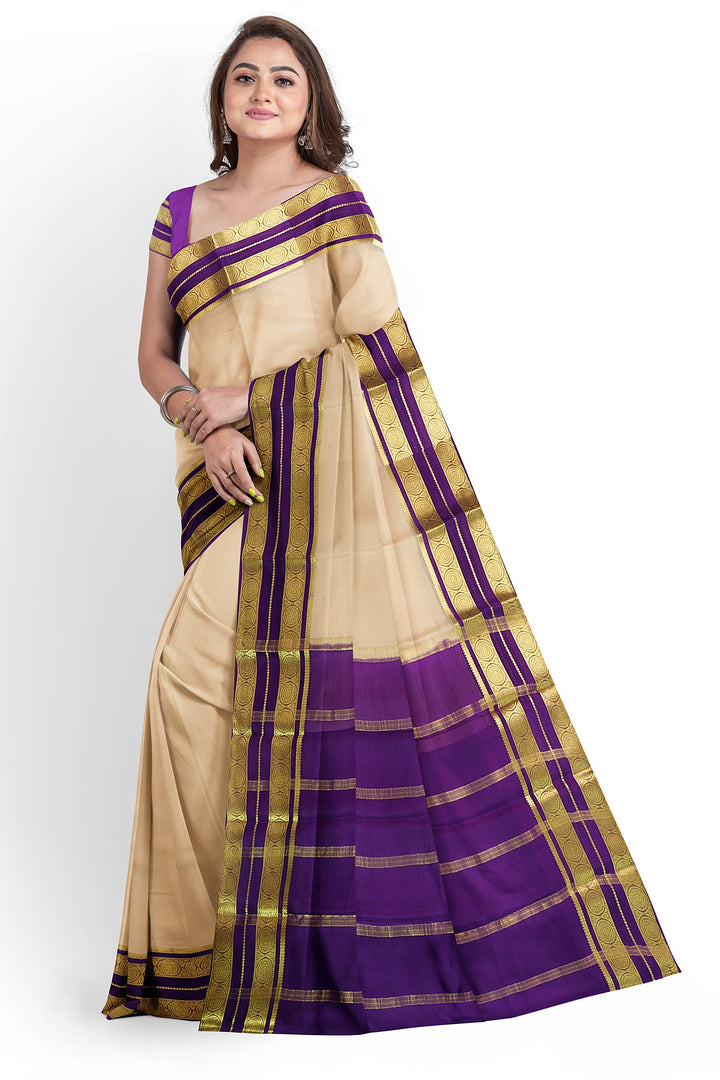 Pure Mysore Crepe Silk Saree | SILK MARK CERTIFIED