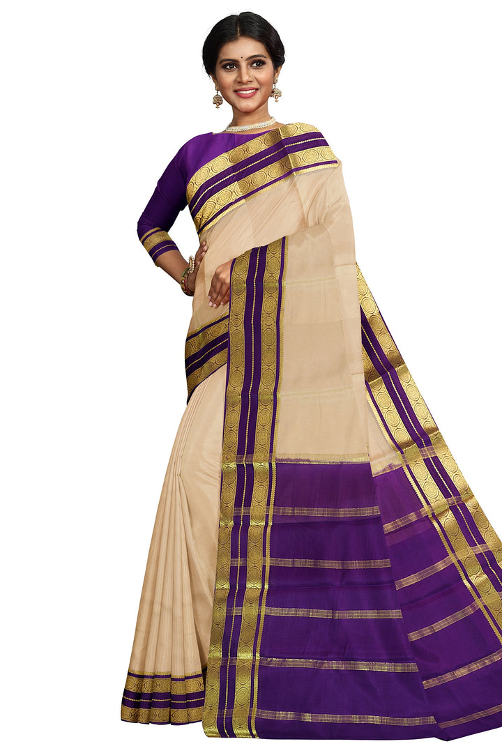 Pure Mysore Crepe Silk Saree | SILK MARK CERTIFIED