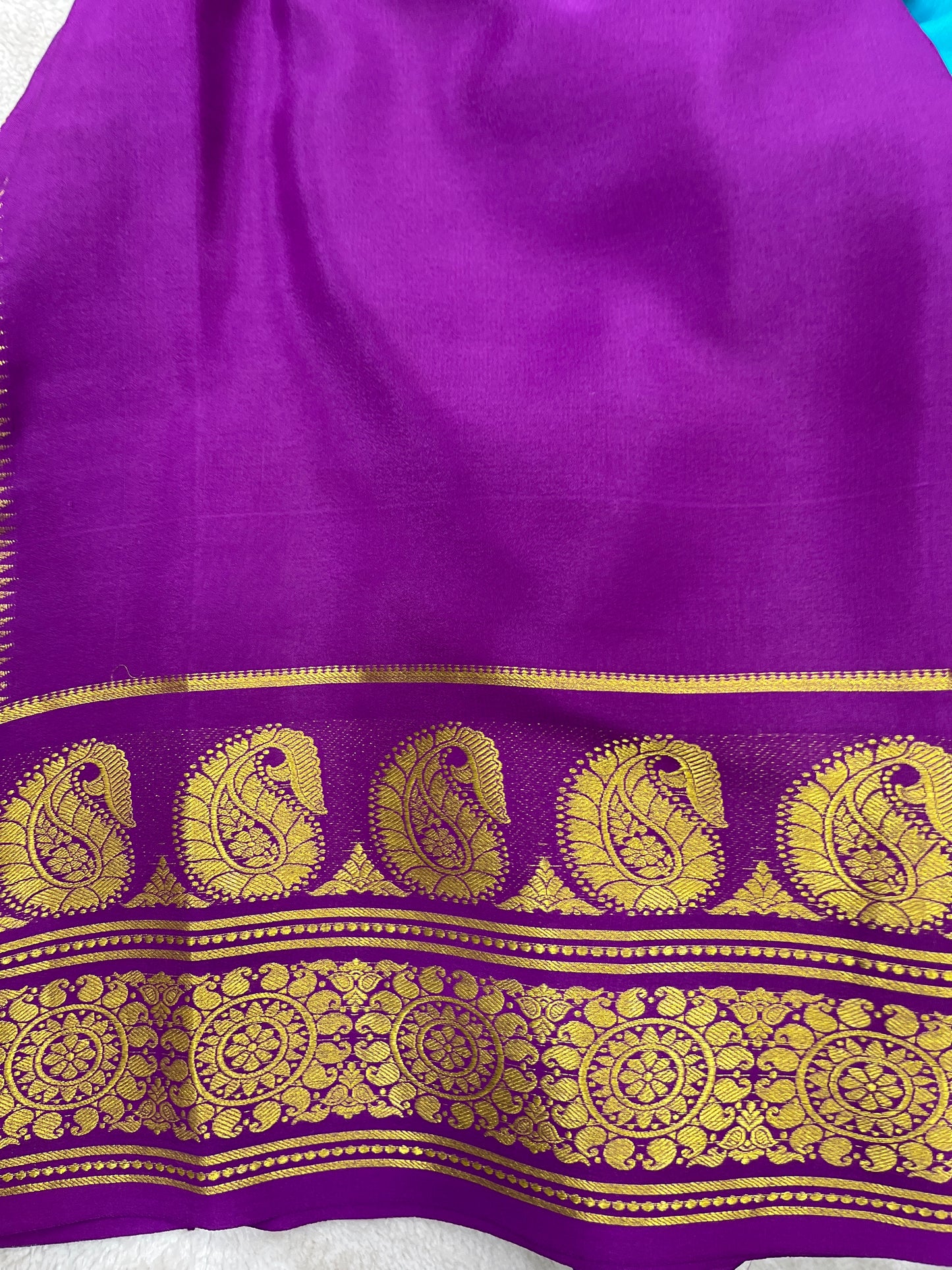 Pure crepe Mysore silk KSIC Mango(1104901)