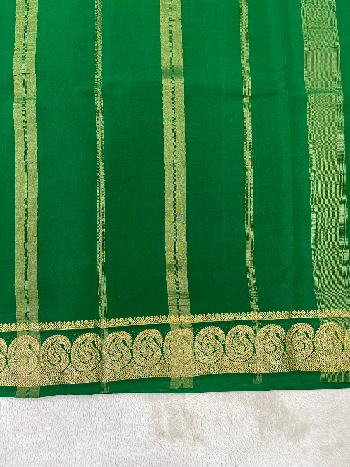 Pure Mysore silk -Mango Border