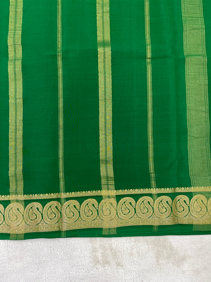 Pure Mysore silk -Mango Border