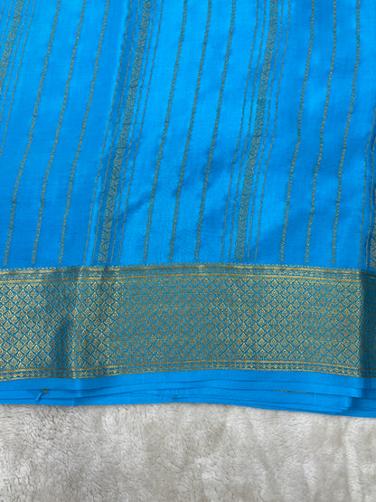 Pure Crepe Mysore Silk Dt strips - 1145306