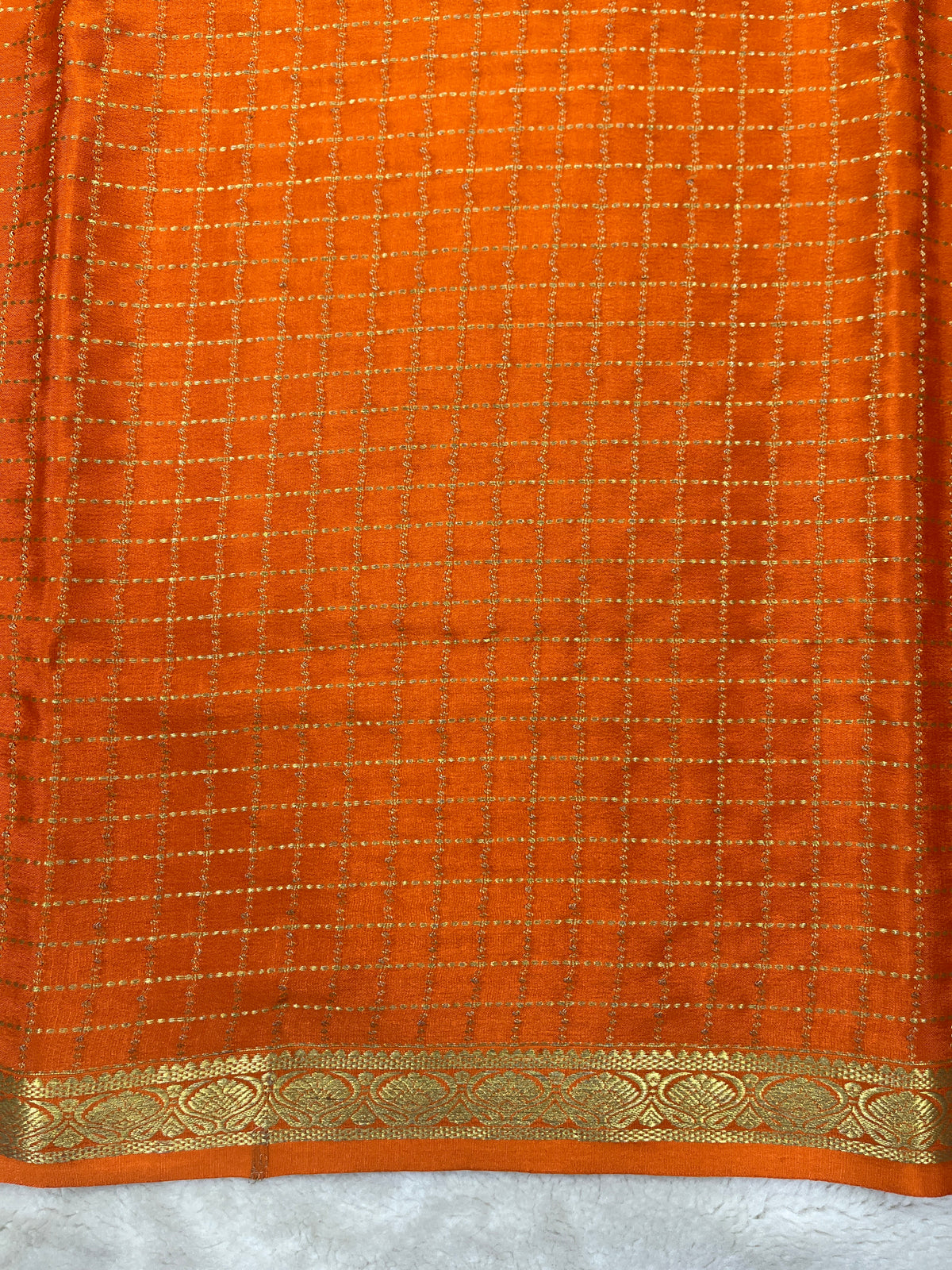 Pure crepe Mysore silk saree 12105002 (120gsm)
