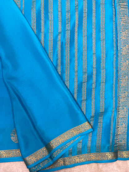 Pure Crepe Mysore Silk elephant buta- 1145307
