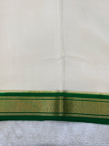 Sliver Based zari Pure Mysore Silk Saree