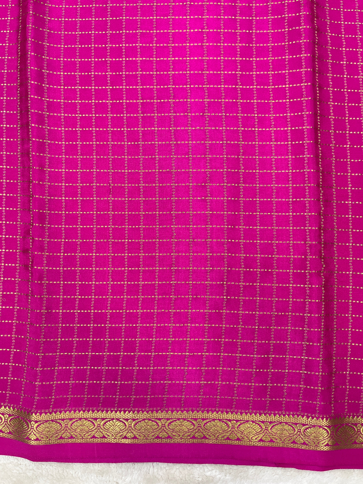 Pure crepe Mysore silk saree 1205002 (120gsm)