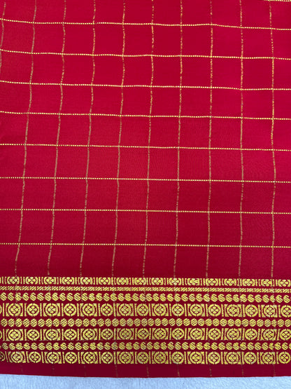 Pure Mysore silk-checks Rudraksha (1438399)