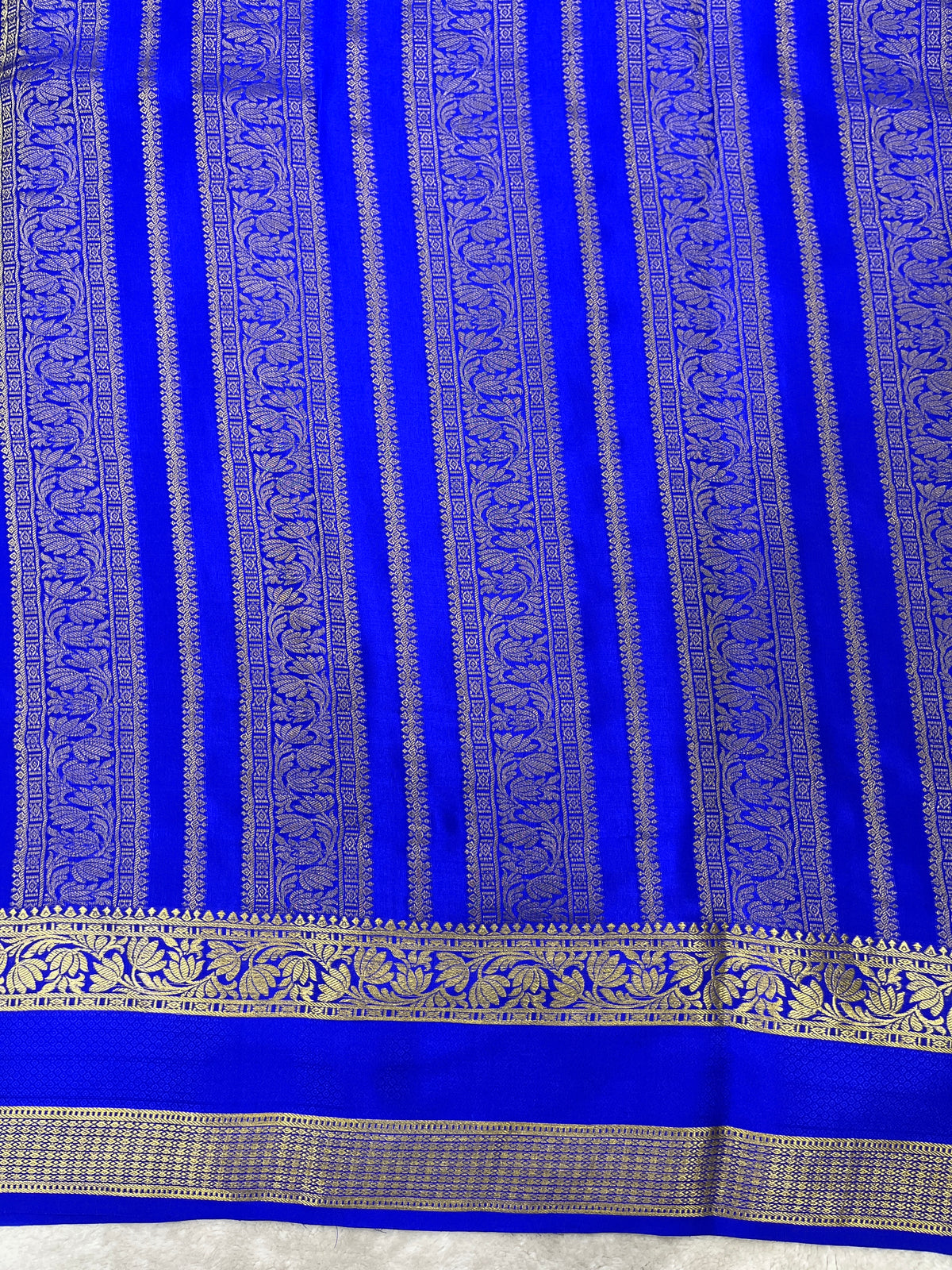 Pure crepe Mysore silk saree 12105001 (120gsm)