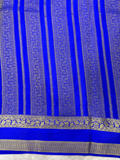 Pure crepe Mysore silk saree 12105001 (120gsm)