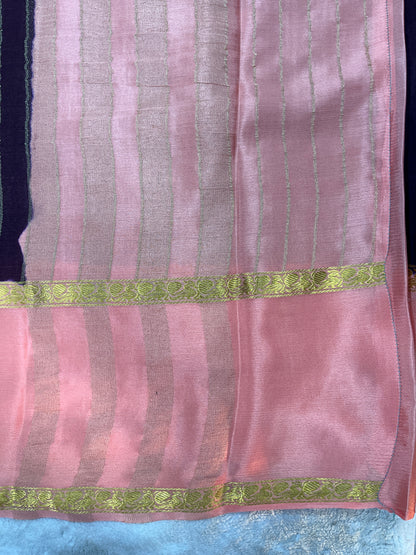 Pure crepe Mysore silk saree 1111801 (60gsm)
