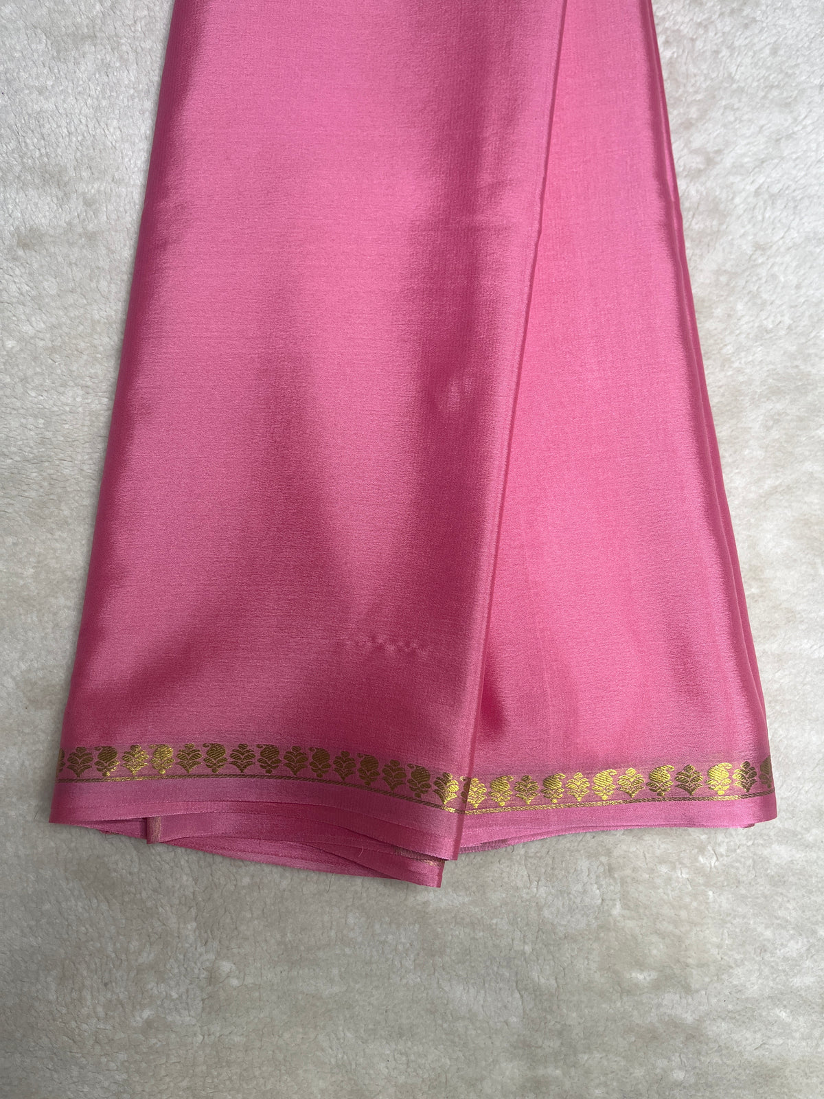 Pure crepe Mysore silk saree-70Gsm piping self(1103603)