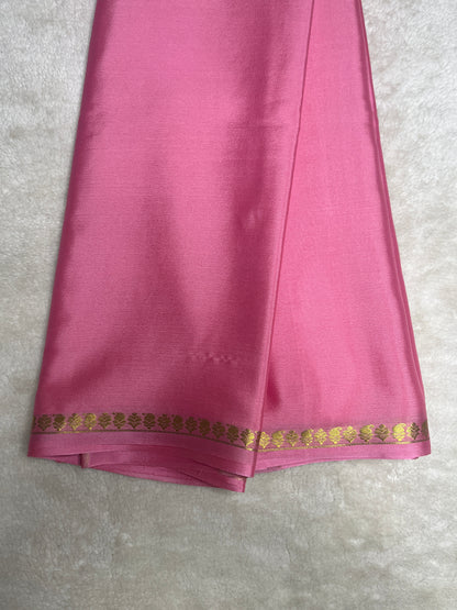 Pure crepe Mysore silk saree-70Gsm piping self(1103603)