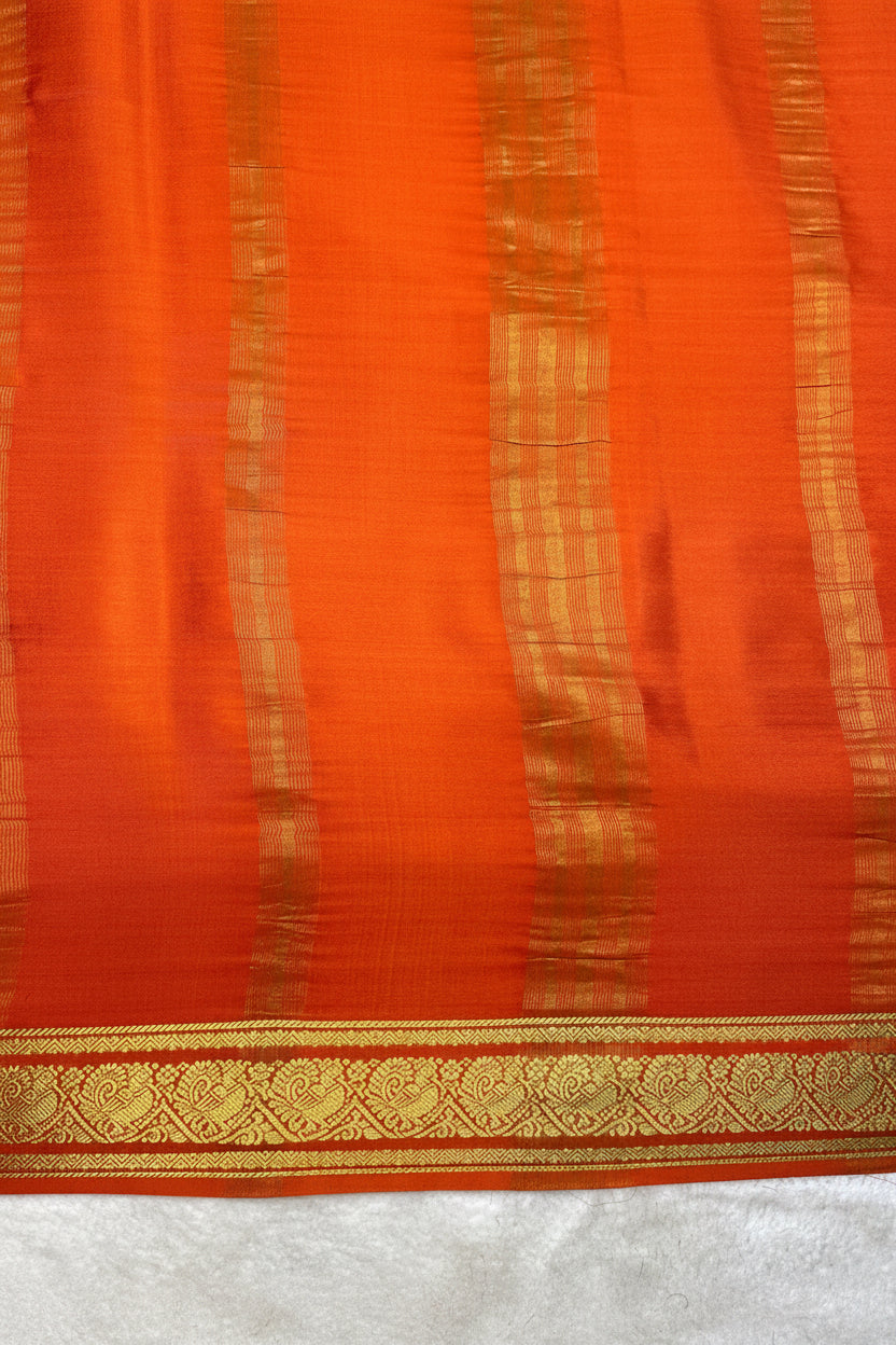 Pure crepe Mysore silk - 3D mango ( 1104906 )