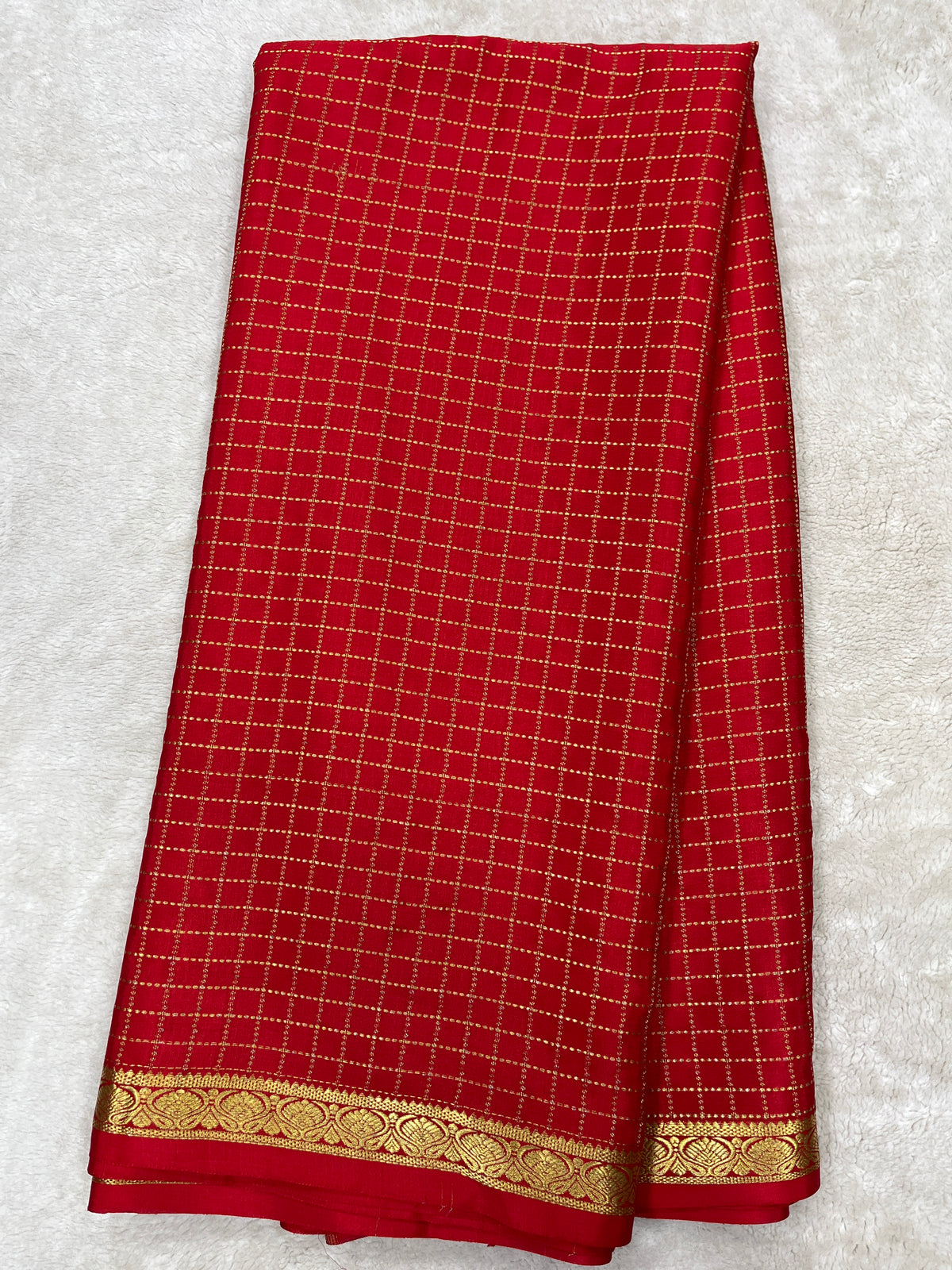 Pure crepe Mysore silk saree 12105002 (120gsm)