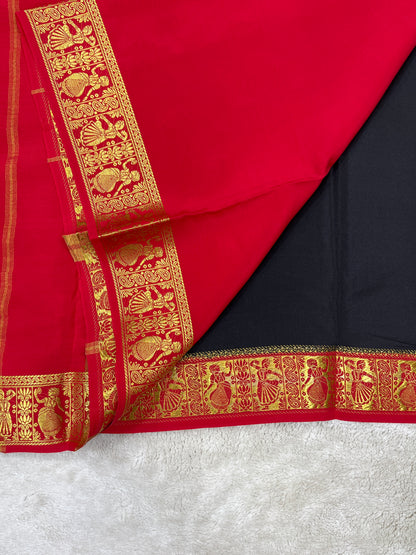 Pure Mysore Silk Saree-(1461976)