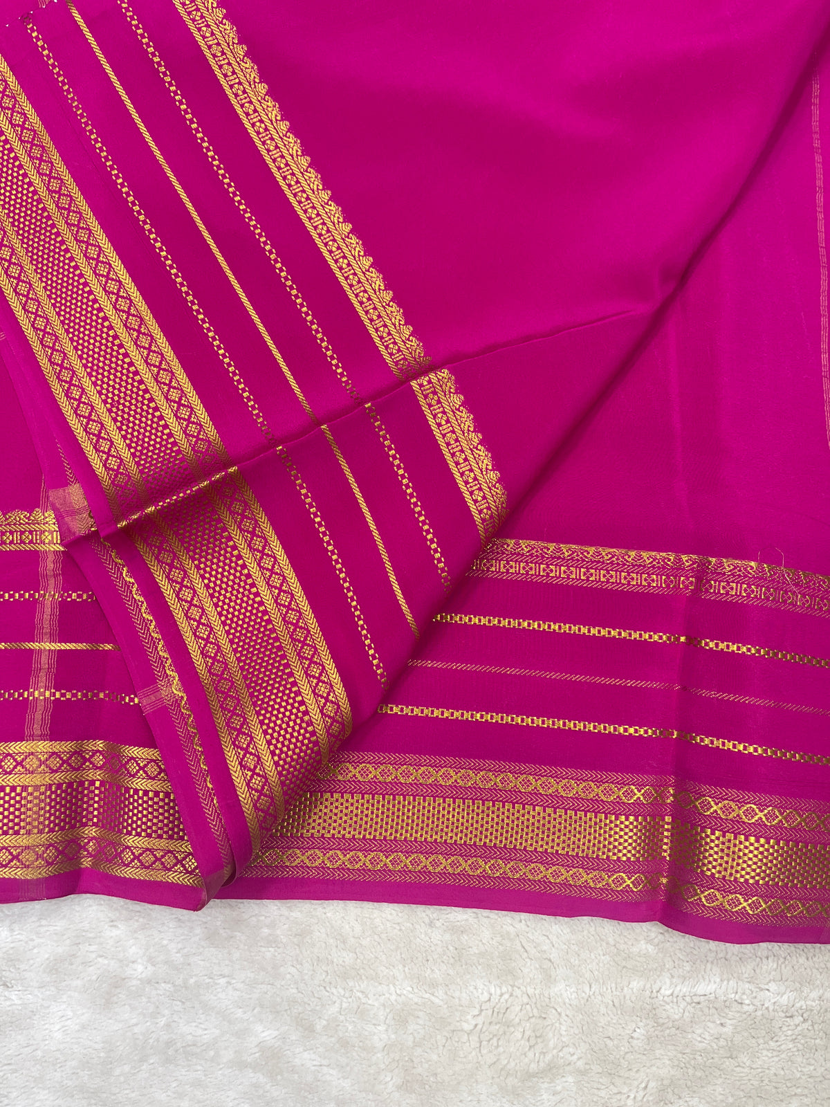 Pure Mysore Silk Saree-(143581)